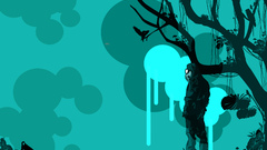 Abstract Birds monkeys