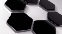 Abstract black circles