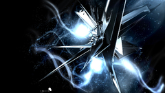 Abstract black dark crystals