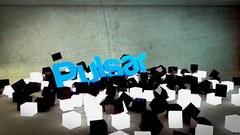 Abstract black minimalistic arch