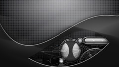 Abstract black white 3d