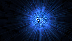 Abstract blue artistic digital