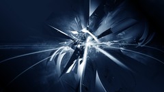 Abstract blue background graphics 3D renders kinetic