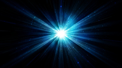 Abstract blue Stars shining