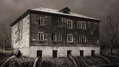 Abstract buildings imagination monochrome