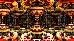 Abstract carousel colors digital art