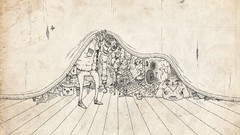 Abstract cartoons surreal detailed lineart