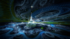 Abstract Castles dark Fractals