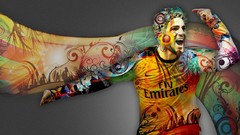 Abstract Cesc Fabregas soccer FC Barcelona Arsenal FC