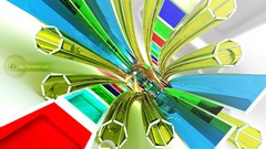 Abstract cgi tubes chromatic