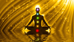 Abstract chi yoga Asia