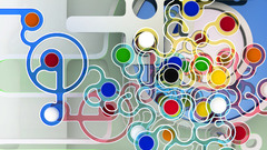 Abstract circles geometry artwork