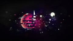 Abstract circles shapes digital