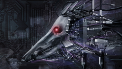 Abstract cow Monsters Doom artwork robo