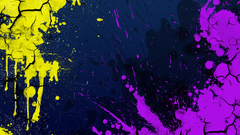 Abstract cracks paint splatter