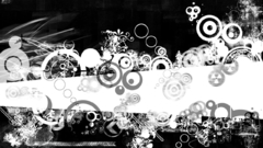 Abstract dark circles wonb