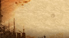 Abstract Dark City grunge cityscapes artwork