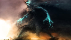 Abstract dark disturbing artwork