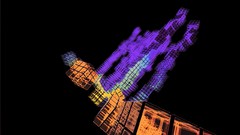 Abstract dark multicolor Violet