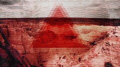 abstract digital art artwork triangle rock rock formation