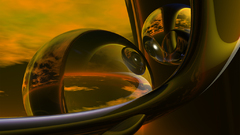 Abstract digital art glass