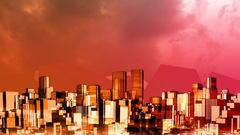 Abstract fantasy City artwork