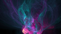 Abstract fiery descent fractal