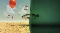 Abstract fish surealism