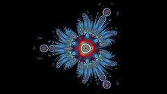 Abstract Fractals kaleidoscope