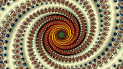 Abstract Fractals psychedelic spirals