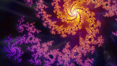 Abstract Fractals spiral
