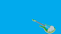 Abstract funny guitars