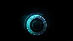 Abstract geometry circles shape omega minimalistic