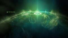 Abstract graphic horizont artwork