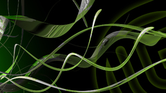 Abstract Green Triple wp