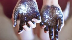 Abstract hands Glitter