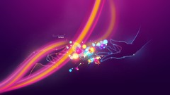 Abstract hands surface