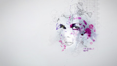 Abstract head ink water