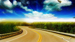 Abstract heaven sky road