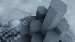 Abstract hexagons digital art