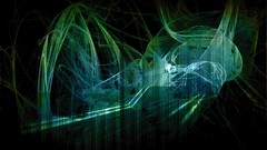 Abstract honeycomb splatters