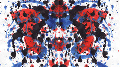 Abstract ink blot Rorschach