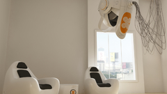 Abstract interior armchairs