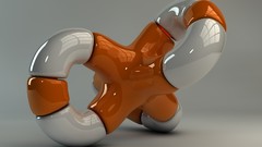 Abstract knot 3D renders