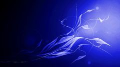 Abstract light 3d blue