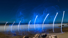 Abstract light trails