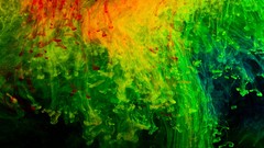 Abstract liquid multicolor dissolve artwork