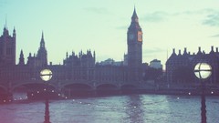 Abstract London England Big Ben architecture Clock Tower rivers 
