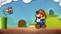 Abstract Mario video games paper mario