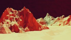 Abstract Mars minimalistic artwork retina low poly Tim Reynolds 